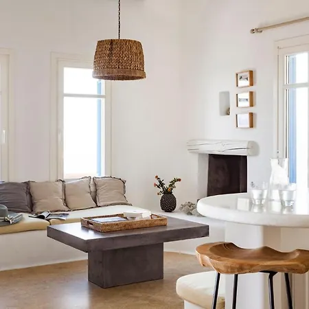 Excellent Mykonos Psarrou Gamma 3 Bedrooms Stunning Sea Views Psarrou Villa