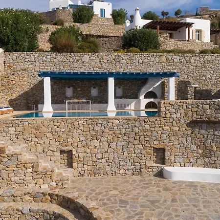 Excellent Mykonos Psarrou Gamma 3 Bedrooms Stunning Sea Views Psarrou Villa