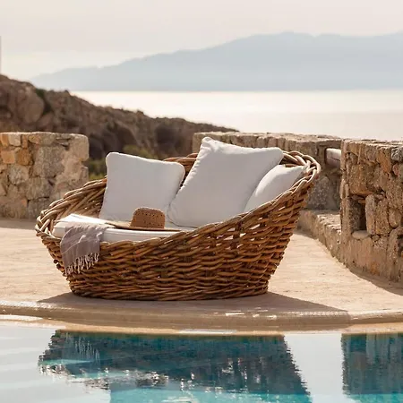 Excellent Mykonos Psarrou Gamma 3 Bedrooms Stunning Sea Views Psarrou Villa *