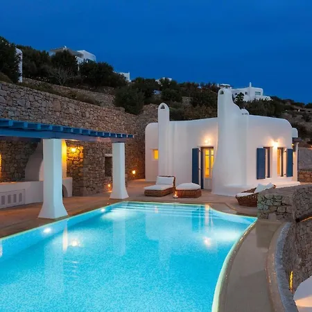 Excellent Mykonos Gamma 3 Bedrooms Stunning Sea Views * プサロウ